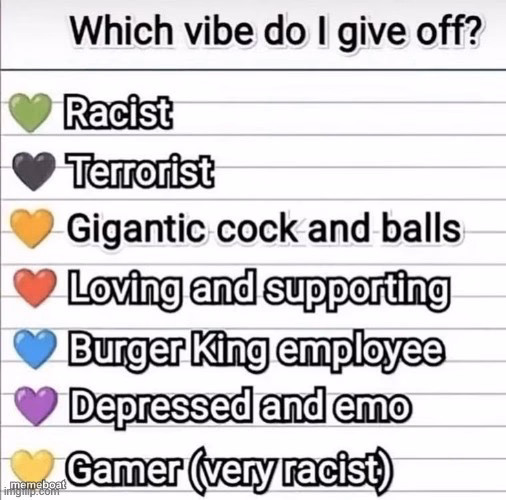 Which vibe do I give off? - meme generator image preview