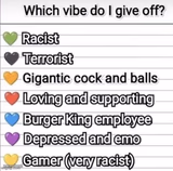Which vibe do I give off?