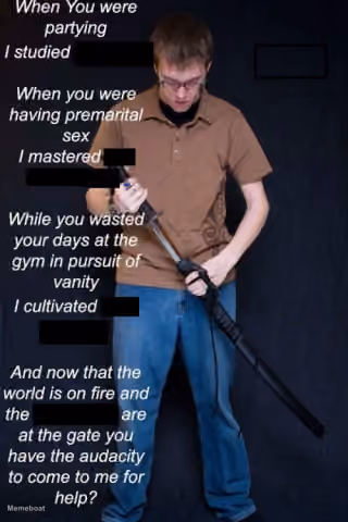 While You Were Partying, I Studied the Blade