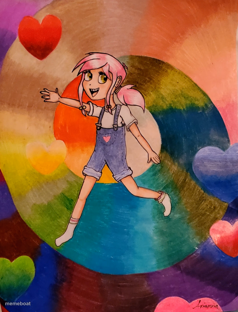 Whimsical animé style drawing - meme generator image preview
