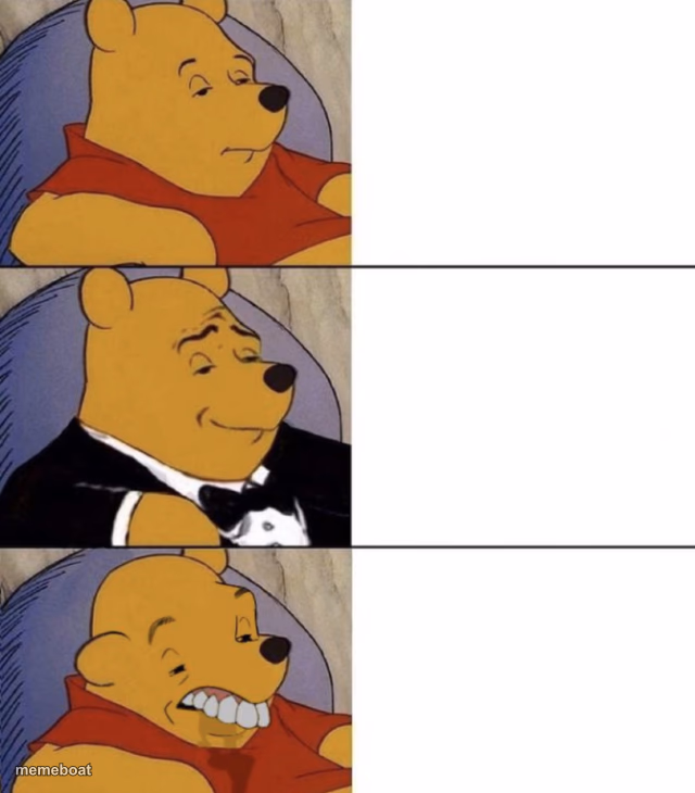 Whinnie The Poo (Normal, Fancy, Gross) - meme generator image preview