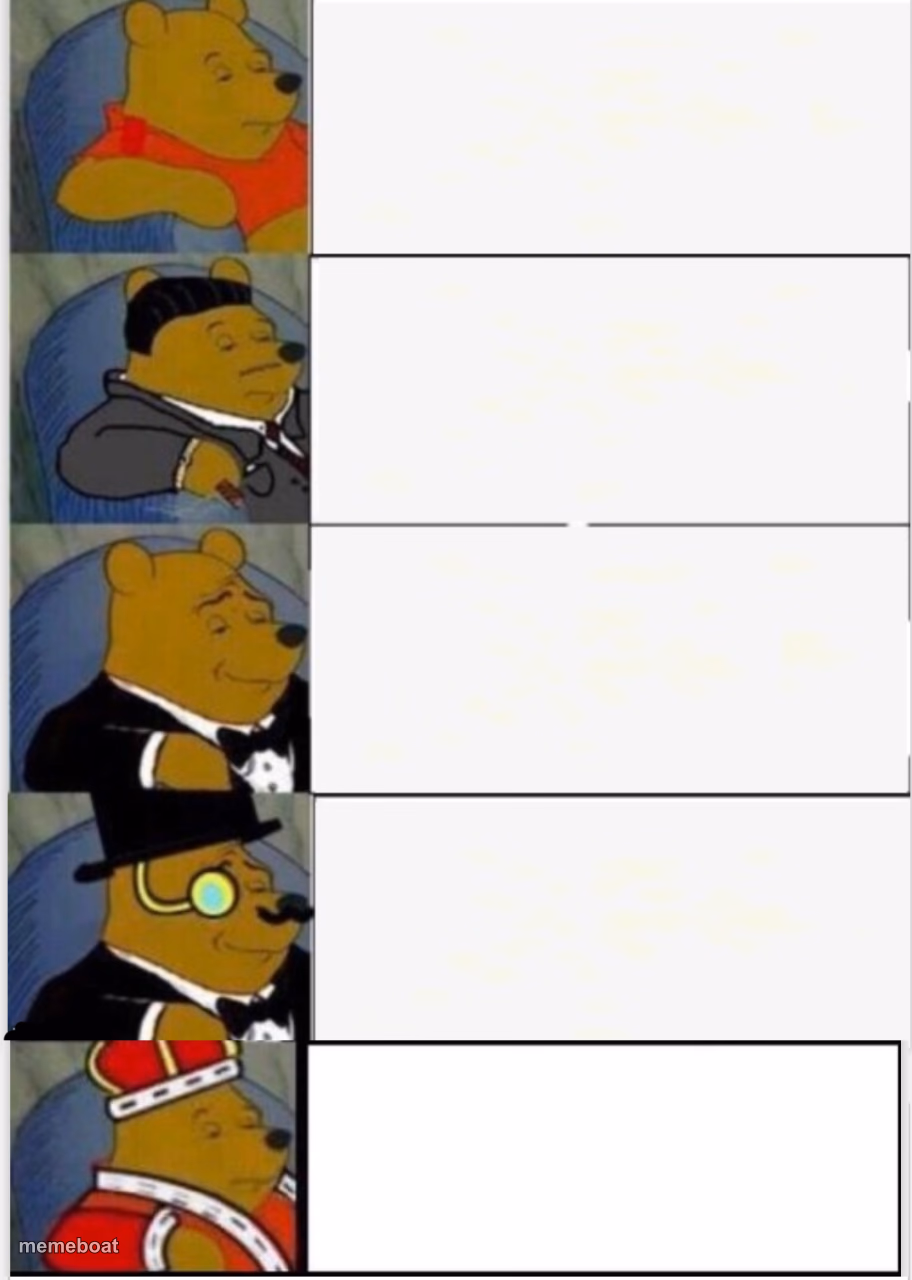 Whinnie the pooh fancy 5 - meme generator image preview