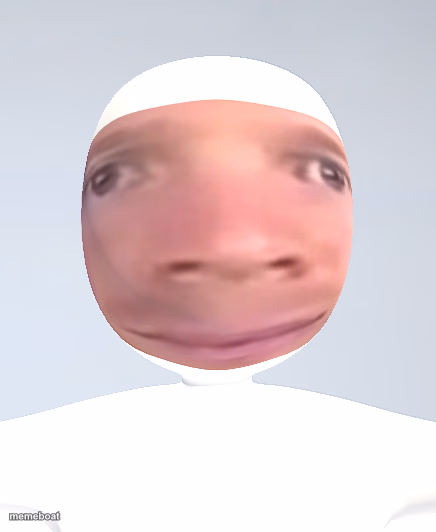 White blinking guy thicc - meme generator image preview