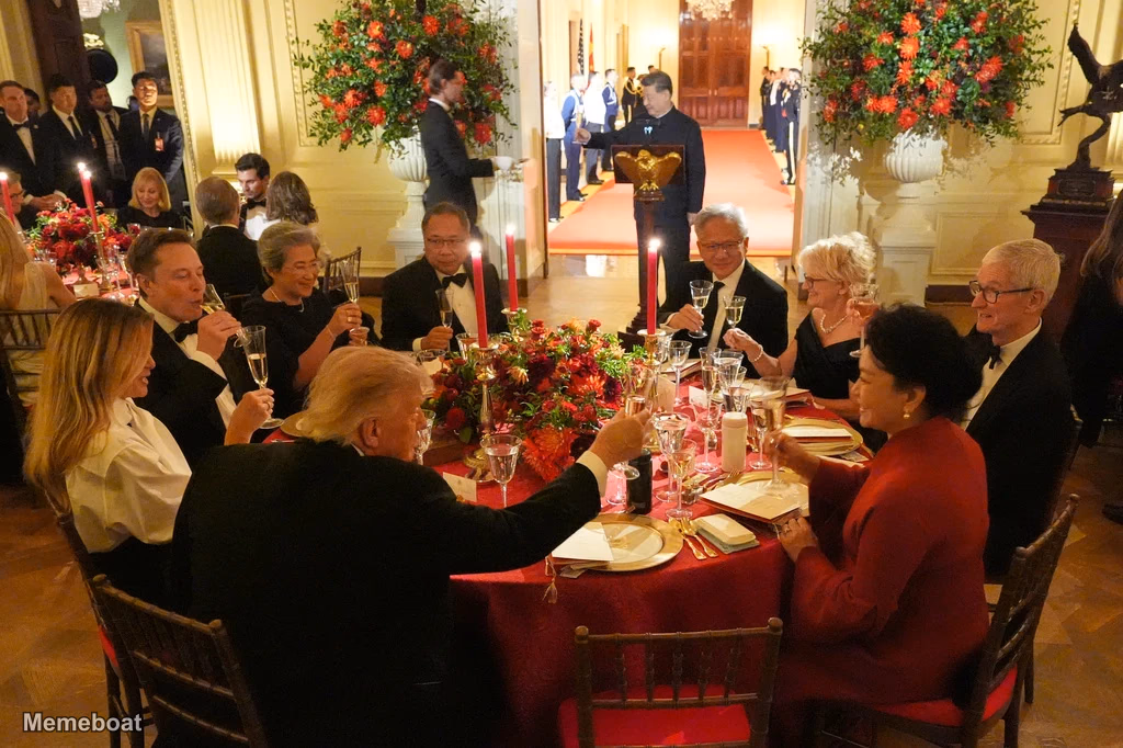 White House state dinner - meme generator image preview