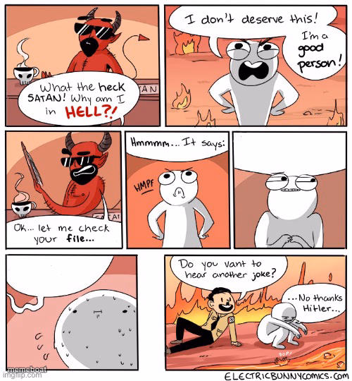 Why am I in hell - meme generator image preview
