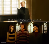 Why is it always you three