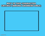why is this character crying ?