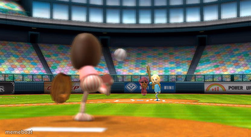 Wii sports Baseball - meme generator image preview