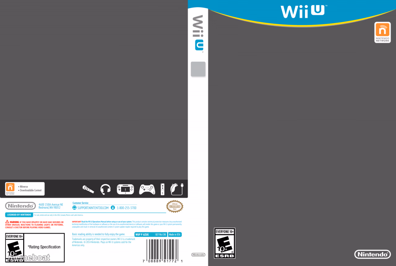 Wii U Empty Cartridge - meme generator image preview