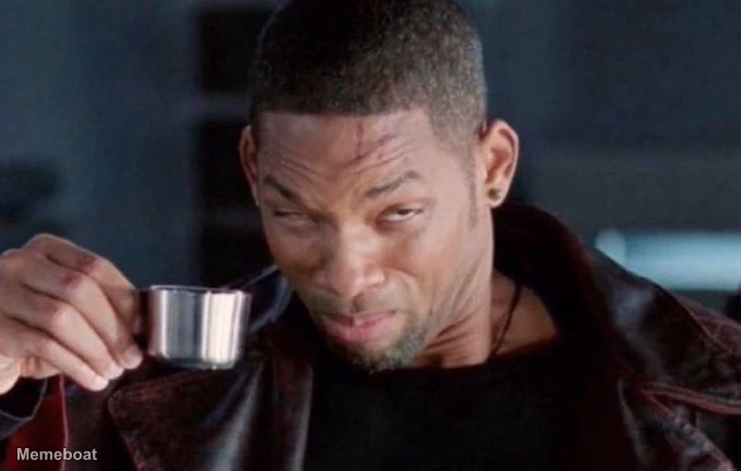 Will Smith Coffee "I, Robot" - meme generator image preview