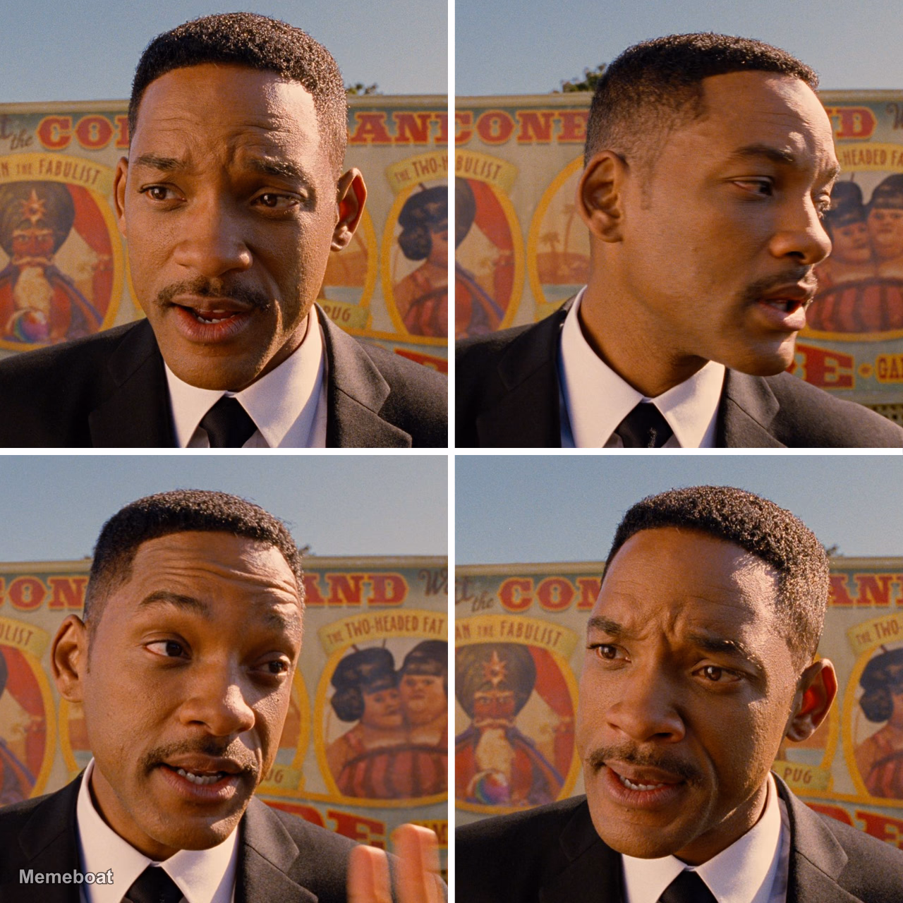 Will Smith Four Panel - meme generator image preview