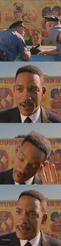will smith man in black stolen car scene
