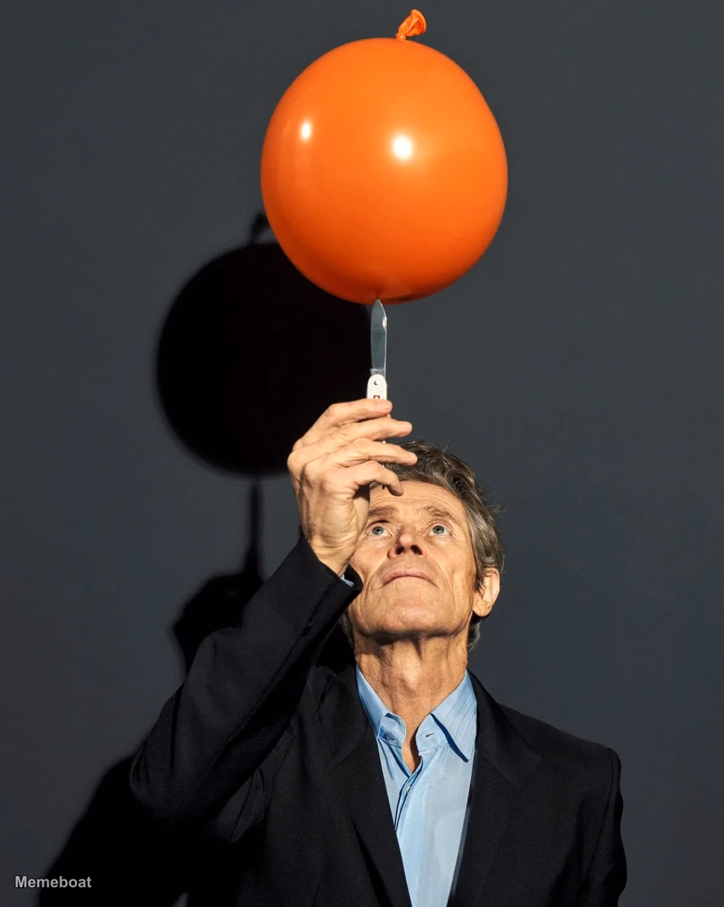 Willem Dafoe Balloon - meme generator image preview