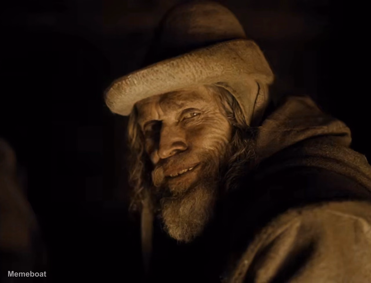 Willem Dafoe Sinister Grin - meme generator image preview