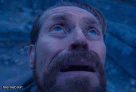 William dafoe looks up - meme generator image preview