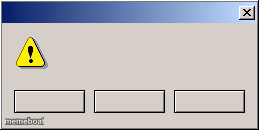 Windows 2000 error message three buttons - meme generator image preview