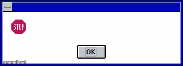 Windows 3.1 Error Message - meme generator image preview