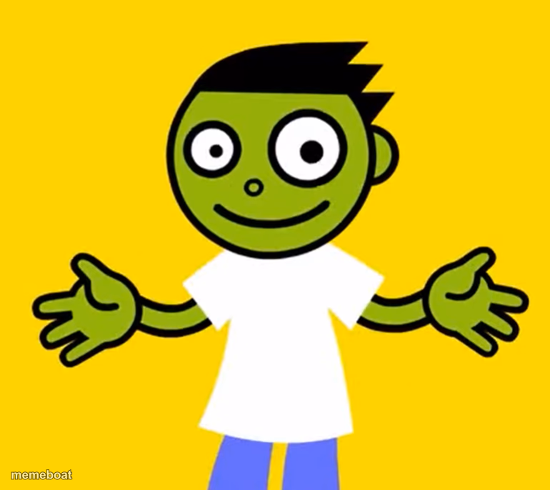 Windows 7 Green Boy - meme generator image preview