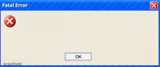 windows fatal error BLANK