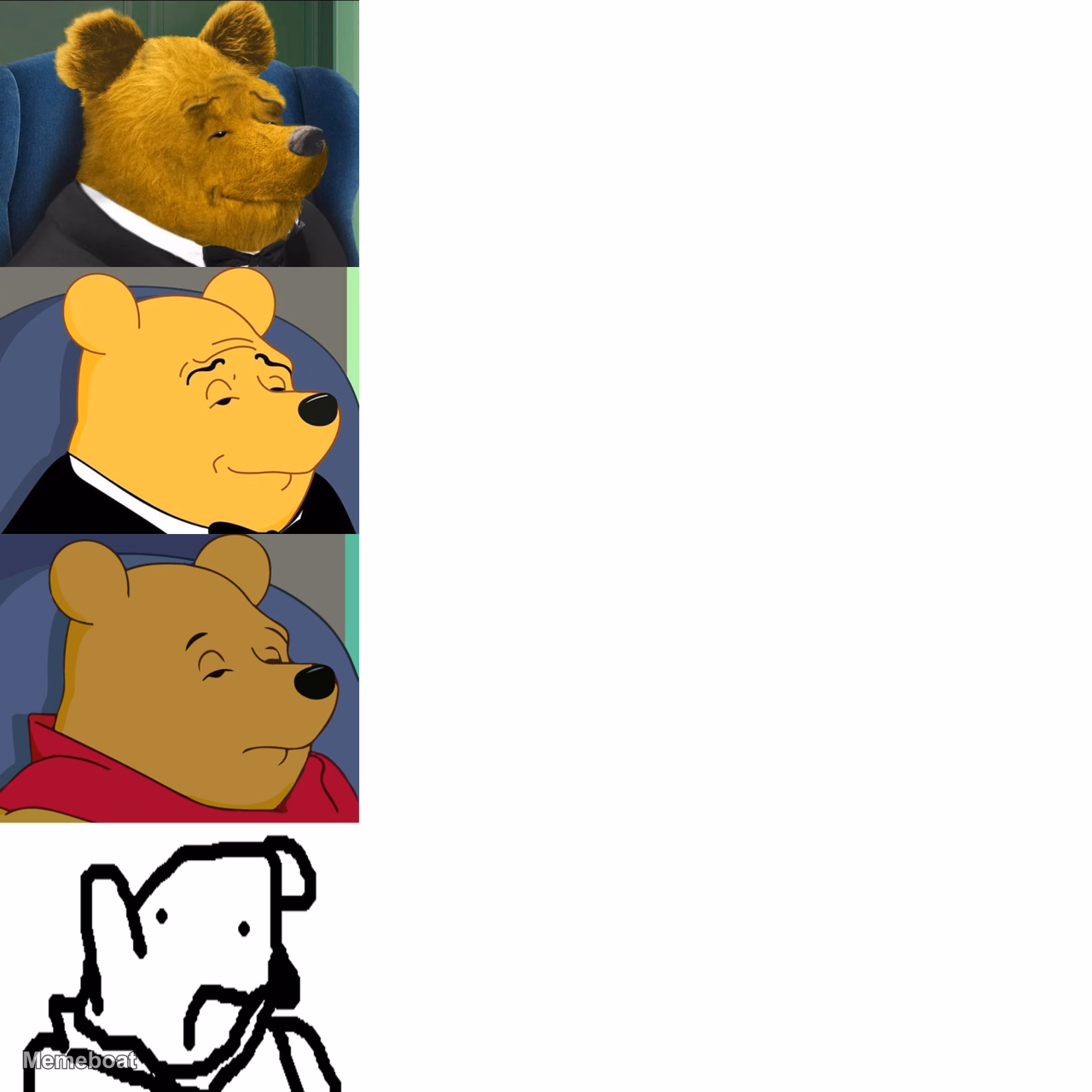 Winnie the Pooh Sophistication - meme generator image preview