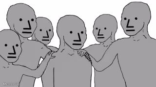 Wojak Group Hug