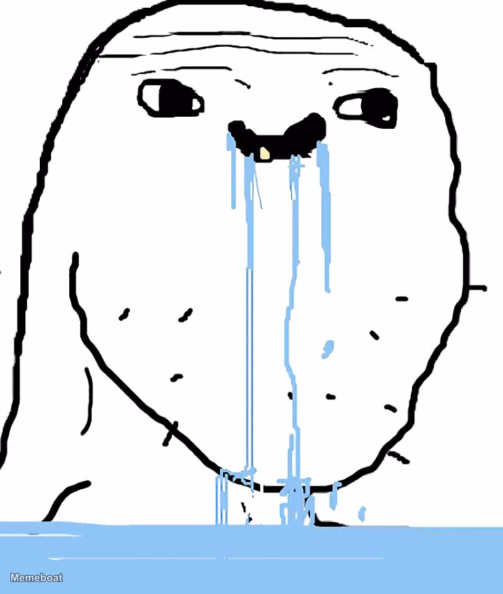 Wojak Puddle of Tears - meme generator image preview