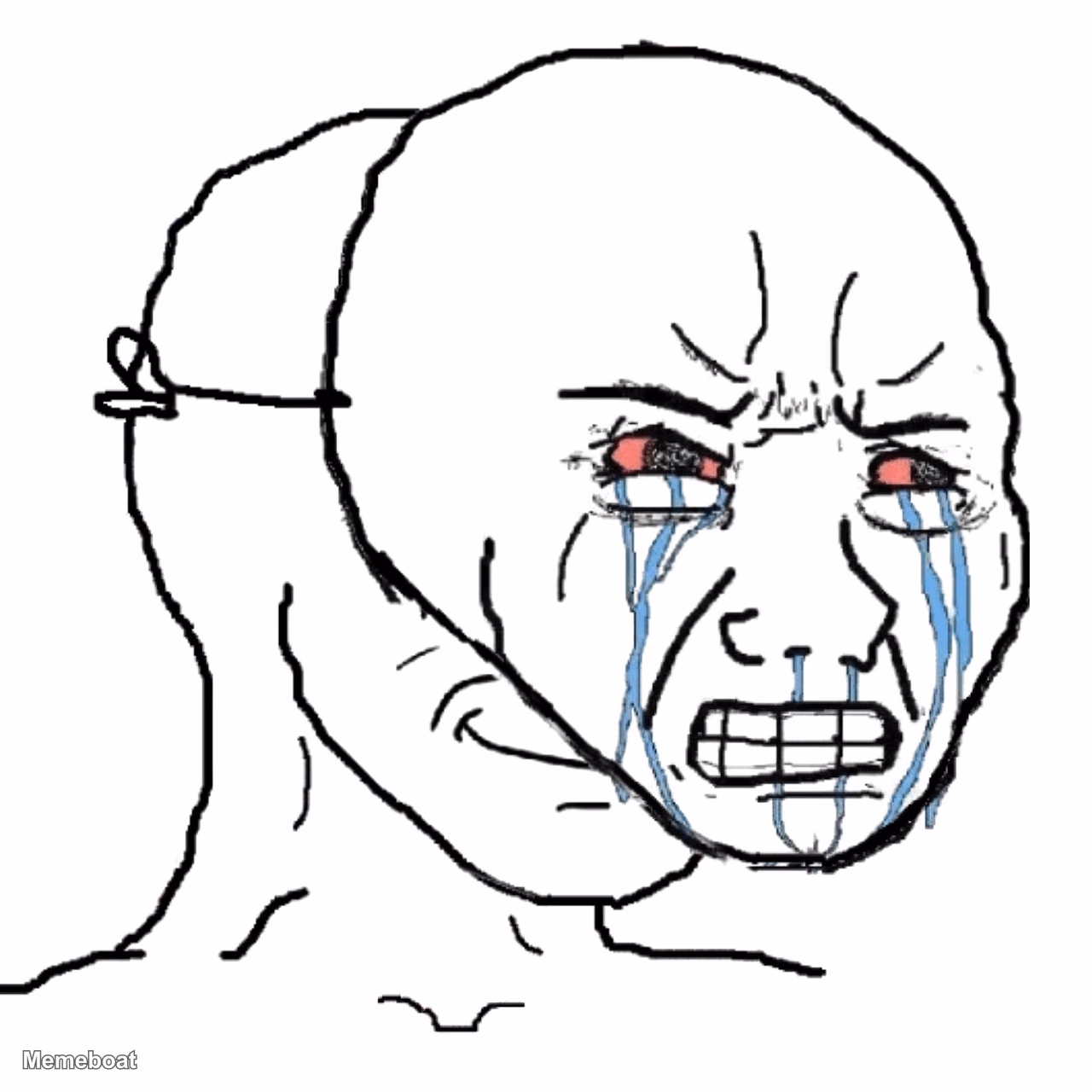 Wojak Sad Mask - meme generator image preview