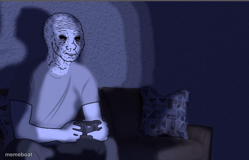 Wojak sitting on couch - meme generator image preview