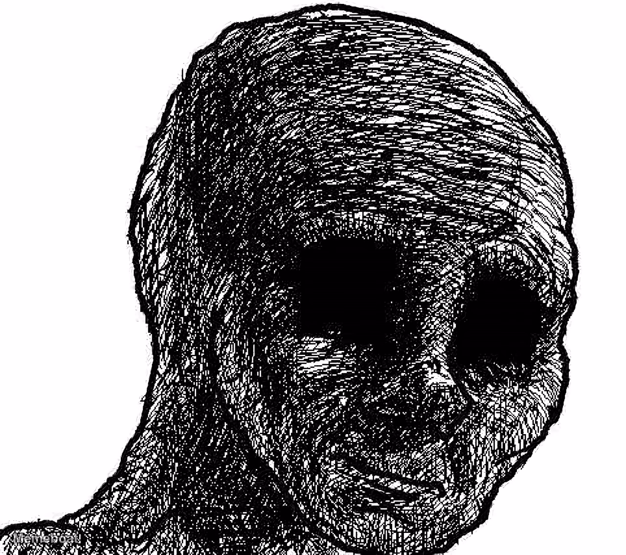 Wojak Withered - meme generator image preview