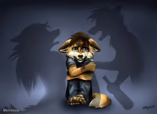 Wolf Parents Fighting
