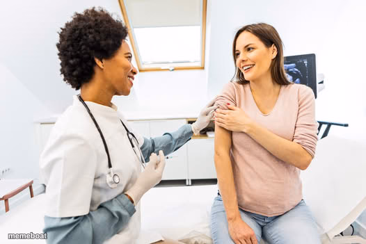 Woman giving woman a shot - meme generator image preview
