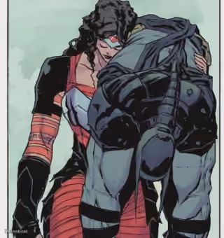 Wonder Woman Carrying Batman