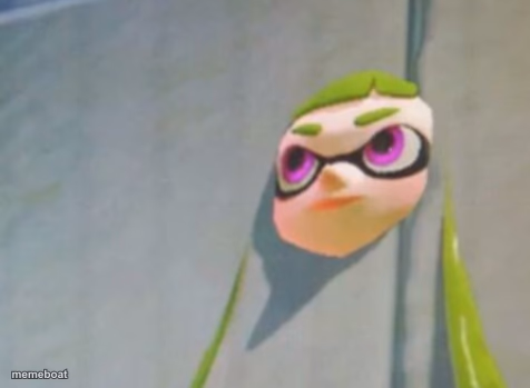 Woomy in the wall glitch splatoon - meme generator image preview