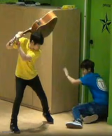 Woozi Hitting Mingyu