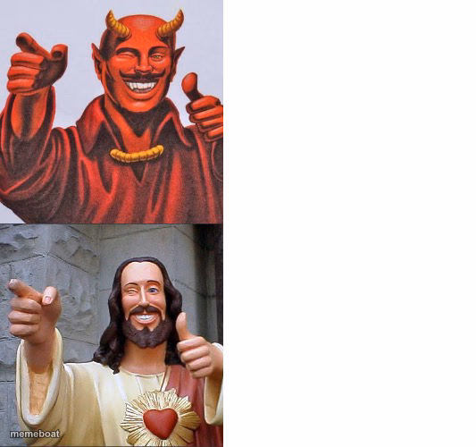 Words of Wisdom, Satan & Jesus - meme generator image preview