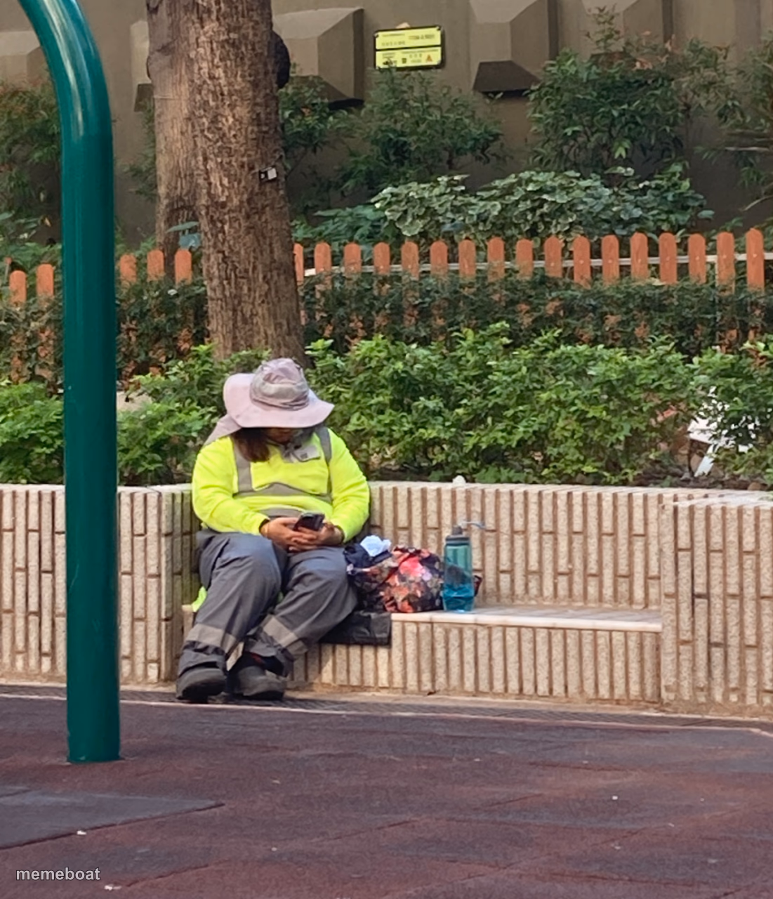 Worker sleeping - meme generator image preview