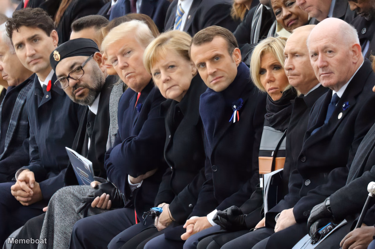 World Leaders Unamused - meme generator image preview