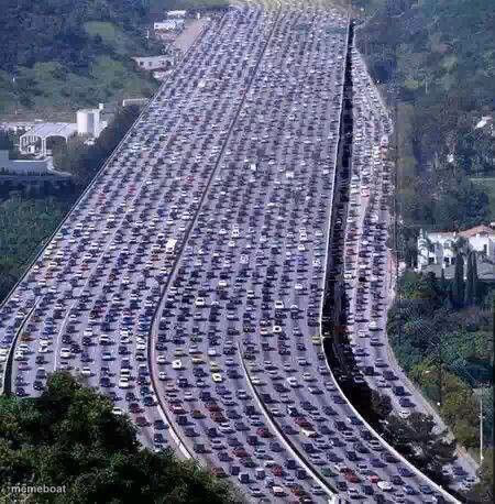 worlds biggest traffic jam - meme generator image preview