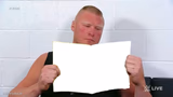 WWE Brock Lesnar Reading A Magazine