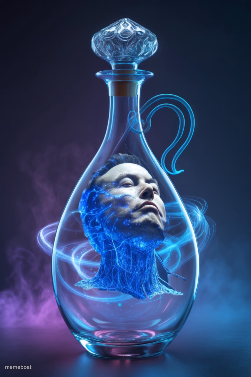 xAI in a bottle - meme generator image preview