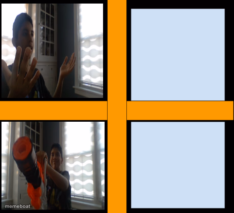 yeah, but my gun says otherwise - meme generator image preview