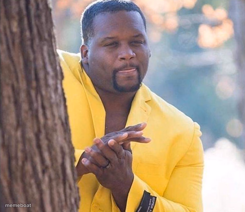 Yellow Jacket Man Excited - meme generator image preview
