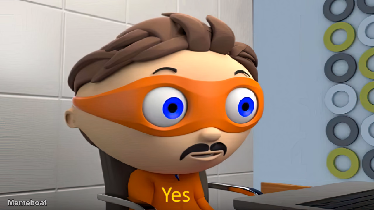 Yes Kid Superhero Mask - meme generator image preview