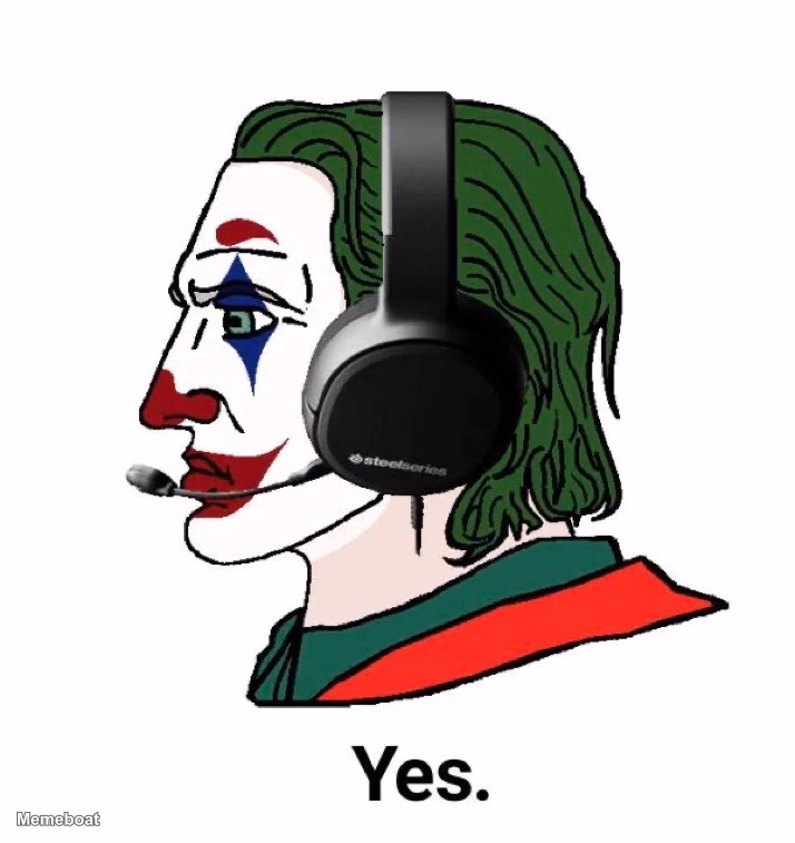 Yes Joker Chad - meme generator image preview