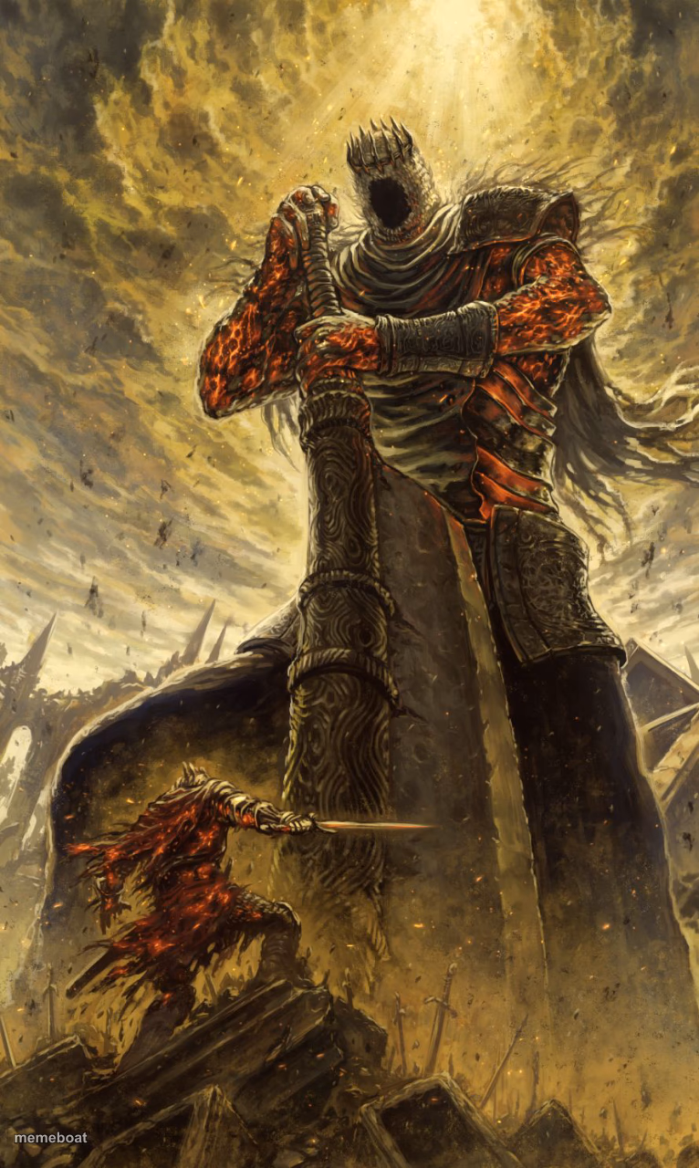 Yhorm Dark Souls - meme generator image preview