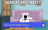 You can no longer play as blank