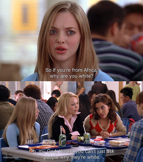 You can't just ask people why they're white - meme generator image preview