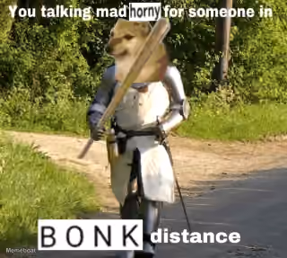 You Talking Mad Horny for Someone in BONK Distance