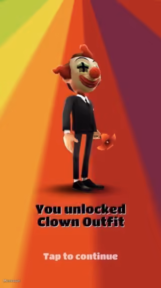 You Unlocked Clown Outfit
