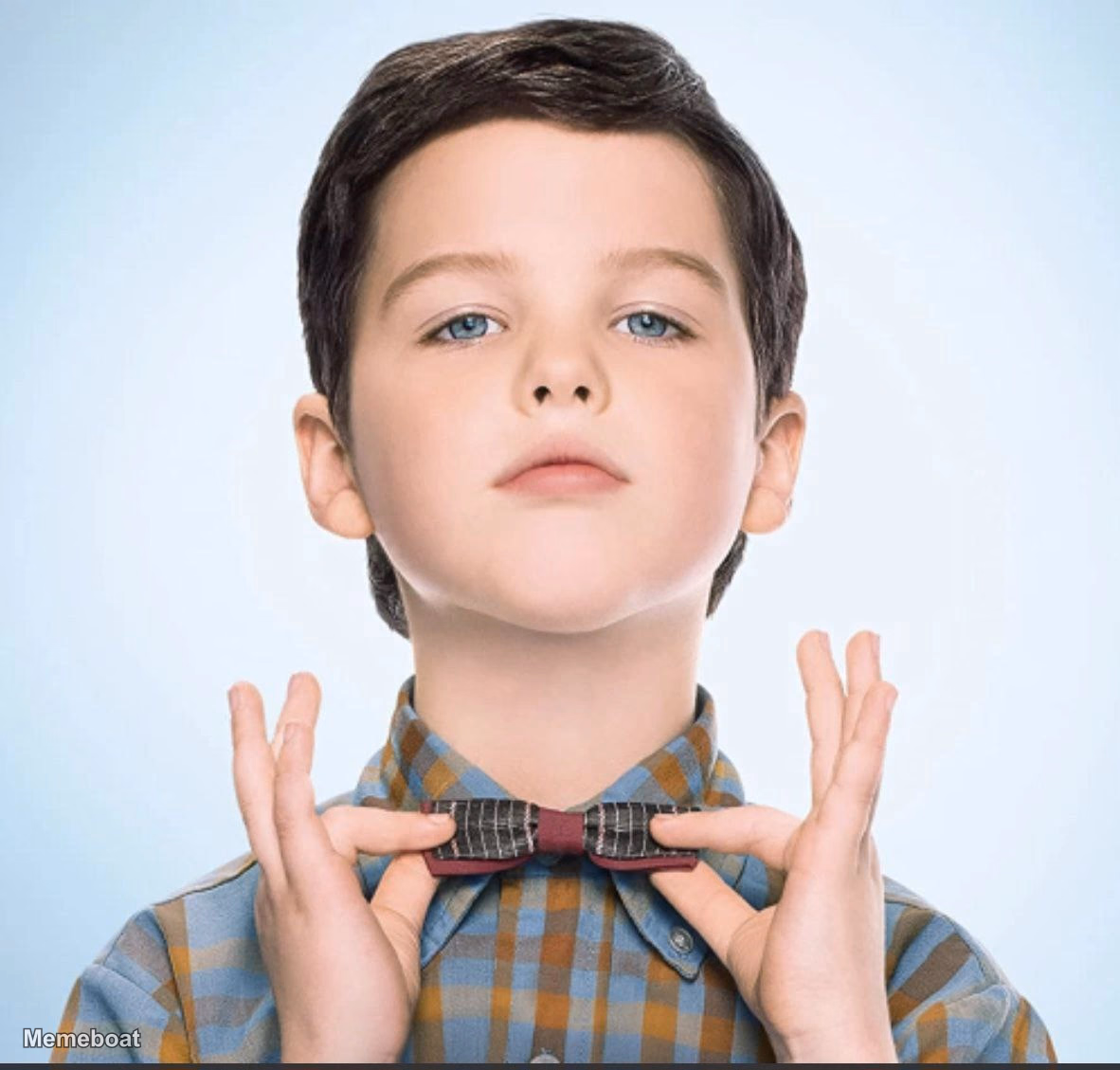 Young Sheldon Bowtie - meme generator image preview